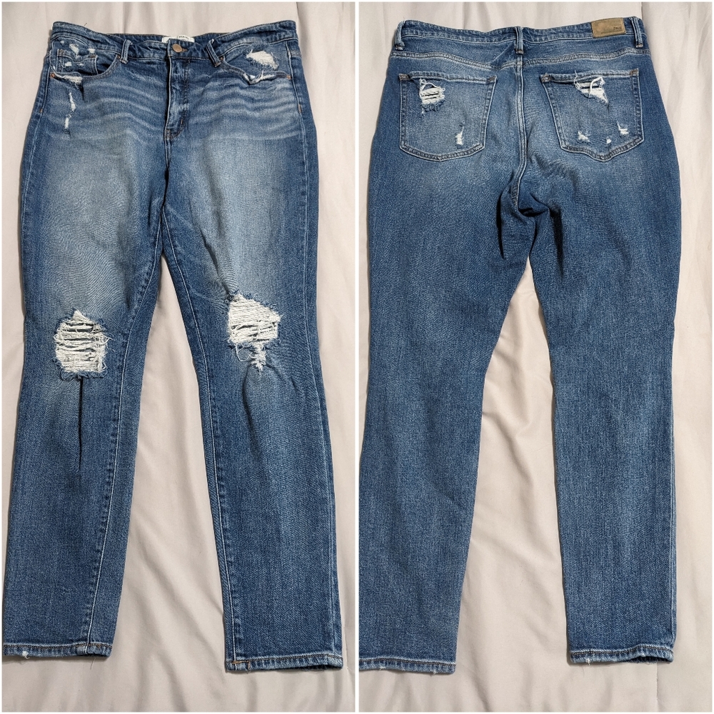SOLD Buckle BKE Parker Universal Fit Ripped Jeans Sz 33 High Rise Style ABK2792 - Picture 4 of 7
